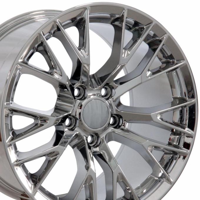 OE Replica Wheels CV22B - 19" Replica Wheel CV22 Fits Chevrolet Corvette - C7 Z06 Rim 19x10 Chrome Wheel CV22B-19100-5475-79C