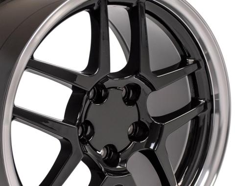 OE Replica Wheels CV04 - 18" Replica Wheel CV04 Fits Chevrolet Corvette - C5 Z06 Rim 18x10.5 Black Wheel CV04-18105-5475-56BM