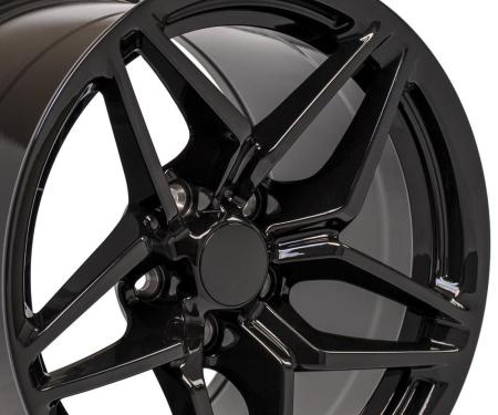 OE Replica Wheels CV31 - 17" Replica Wheel CV31 Fits Chevrolet Corvette - C7 ZR1 Rim 17x11 Black Wheel CV31-17110-5475-50B