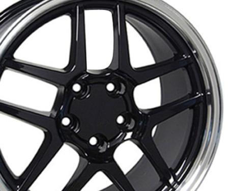 OE Replica Wheels CV04 - 17" Replica Wheel CV04 Fits Chevrolet Corvette - C5 Z06 Rim 17x9.5 Black Wheel CV04-17095-5475-54BM