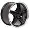 OE Replica Wheels CV01 - 17" Replica Wheel CV01 Fits Chevrolet Corvette - ZR1 Rim 17x9.5 Black Wheel CV01-17095-5475-56BM