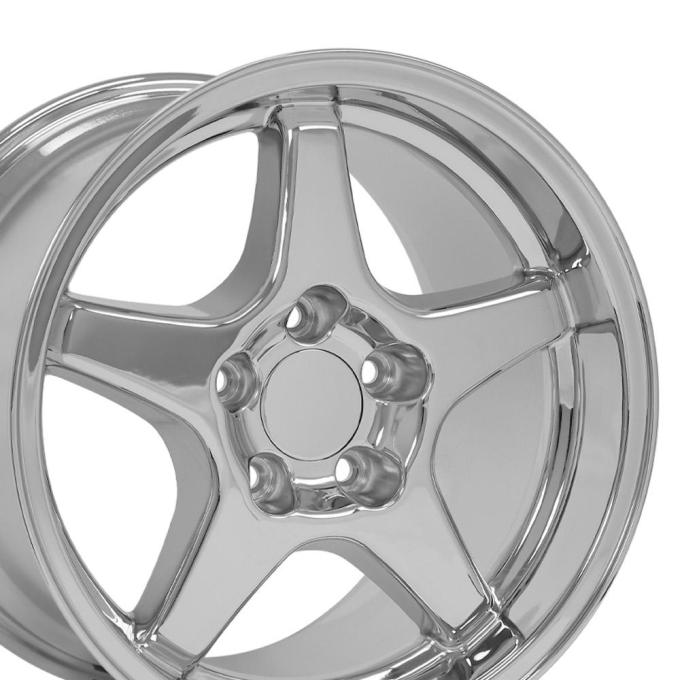 OE Replica Wheels CV01 - 17" Replica Wheel CV01 Fits Chevrolet Corvette - ZR1 Rim 17x11 Chrome Wheel CV01-17110-5475-50C