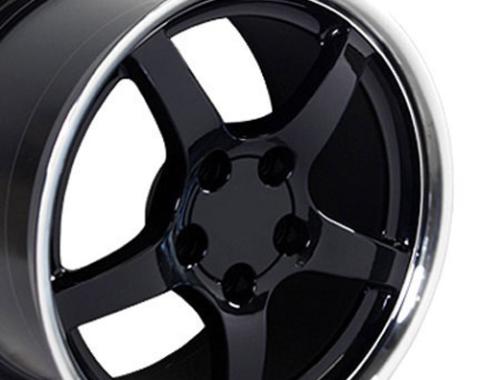 OE Replica Wheels CV05 - 17" Replica Wheel CV05 Fits Chevrolet Corvette - C5 Rim 17x9.5 Black Wheel CV05-D17095-5475-54BM