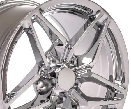 OE Replica Wheels CV31 - 17" Replica Wheel CV31 Fits Chevrolet Corvette - C7 ZR1 Rim 17x9.5 Chrome Wheel CV31-17095-5475-56C