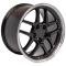 OE Replica Wheels CV04 - 18" Replica Wheel CV04 Fits Chevrolet Corvette - C5 Z06 Rim 18x10.5 Black Wheel CV04-18105-5475-56BM