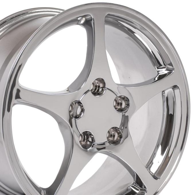 OE Replica Wheels CV05 - 18" Replica Wheel CV05 Fits Chevrolet Corvette - C5 Rim 18x9.5 Chrome Wheel CV05-18095-5475-65C