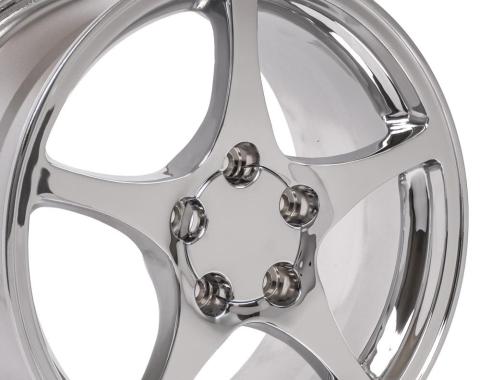 OE Replica Wheels CV05 - 18" Replica Wheel CV05 Fits Chevrolet Corvette - C5 Rim 18x9.5 Chrome Wheel CV05-18095-5475-65C