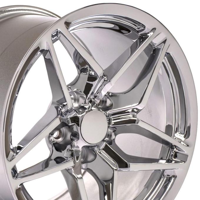 OE Replica Wheels CV31 - 17" Replica Wheel CV31 Fits Chevrolet Corvette - C7 ZR1 Rim 17x11 Chrome Wheel CV31-17110-5475-50C