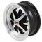 Legendary Wheels 14 X 6 Magnum 400, 4 on 4.5 BP, 3.75" BS, Gloss Black / Machined LW40-40644A