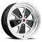 Legendary Wheels 1964-1973 Ford Mustang 17x8 Styled Alloy Wheel, 5 on 4.5 BP, 4.75 BS, Gloss Black / Machined LW20-70854A