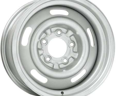 Wheel Vintiques 15x6 Corvette Style Rallye Silver  5x4.75" bolt  3.50" backspace 30-5634032