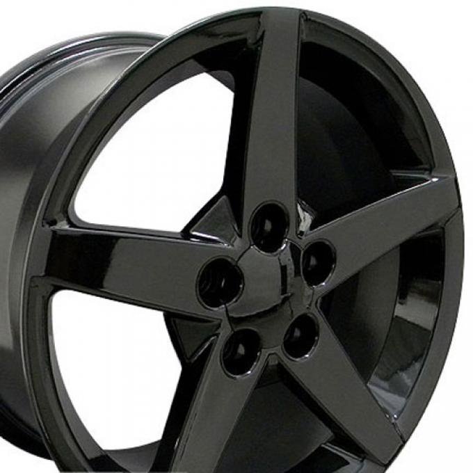 17" Fits Chevrolet - Corvette C6 Wheel - Black 17x9.5