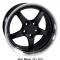 18" Fits Chevrolet - Corvette C5 Wheel - Black 18x10.5