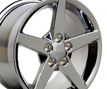 17" Fits Chevrolet - Corvette C6 Wheel - Chrome 17x9.5