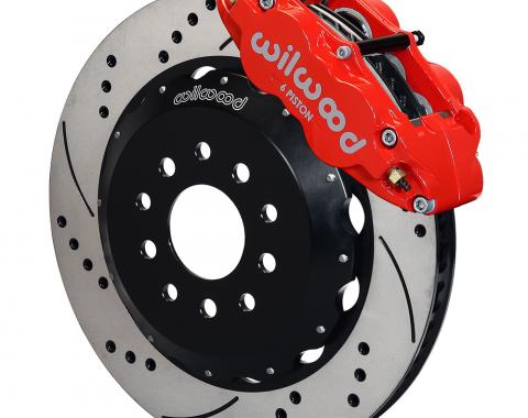 Wilwood Brakes 1988-1996 Chevrolet Corvette Forged Narrow Superlite 6R Big Brake Front Brake Kit (Hat) 140-9298-DR