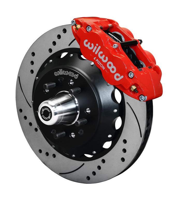 Wilwood Brakes Forged Narrow Superlite 6R Big Brake Front Brake Kit (Hub) 140-12465-DR