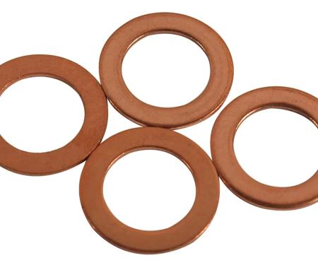 Redline Restomotive® 1953-1982 Chevrolet Corvette 4 Piece Brake Hose Copper Washer Set