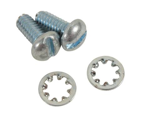 Redline Restomotive® 1962-1974 Chevrolet Corvette Distributor Vacuum Advance Mount Screw & Washer Set