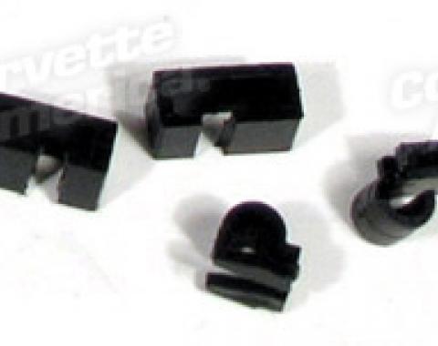 Corvette Washer Tube Clip Kit - Right 4 Piece Set, 1969-1973