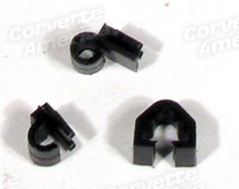 Corvette Washer Tube Clip Kit - Left 3 Piece Set, 1969-1973