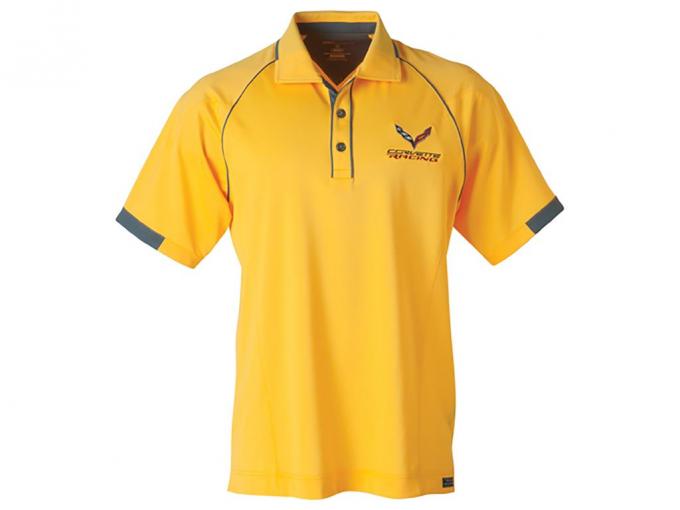 Corvette Racing Yellow & Graphite Polo Shirt