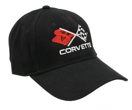 Hat- Embroidered C2 Or C3 Logo Crossflags Black