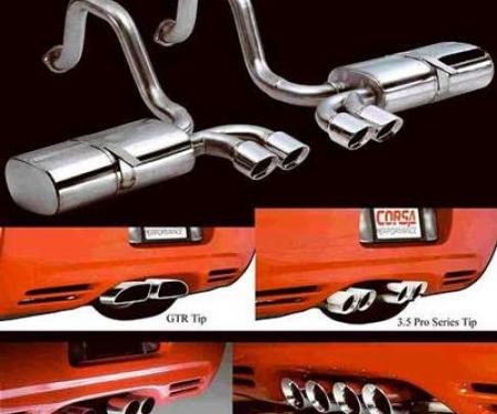 1997-2004 Corsa Exhaust Mufflers With Tigershark Tips Indy