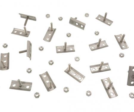 80-82 Bumper Retainer - Front - 16 Pieces