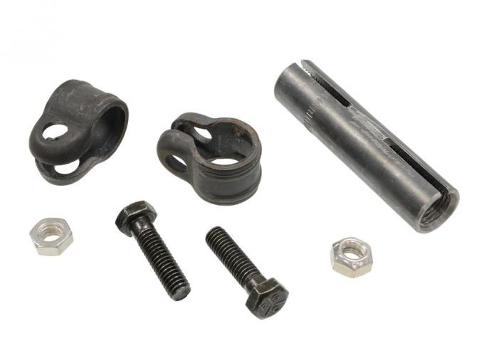 53-62 Steering Drag Link Adjusting Sleeve With Clamps And Bolts