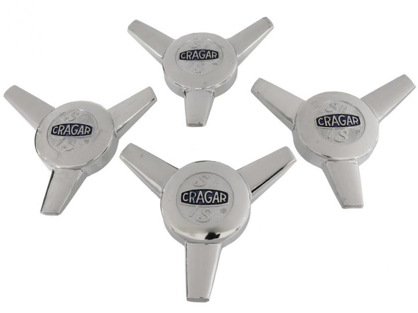 Cragar SS Wheel 3 Bar Spinner Cap - Set Of 4 | Motor City Vettes