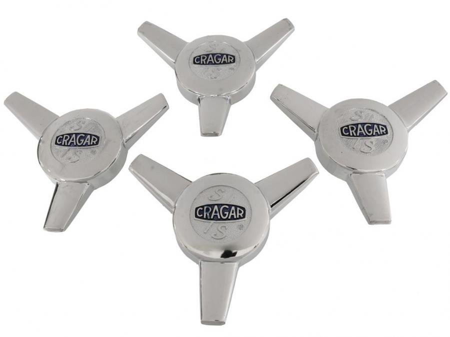 Cragar SS Wheel 3 Bar Spinner Cap - Set Of 4