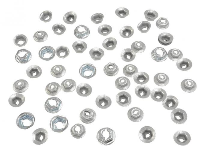 59-60 Exterior Trim And Emblem Speednut Kit (64 Pieces)