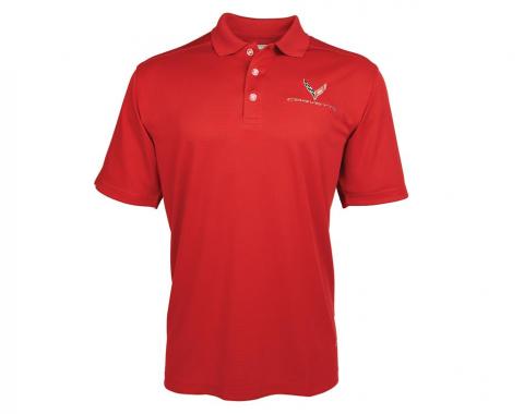 Polo Shirt C8 Corvette Men’s Callaway Red