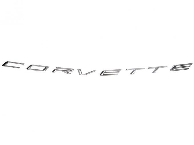 2020-2023 Satin Chrome Corvette Rear Script Letters