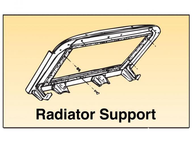 79-81 Radiator Support Seal - With L82 Air Conditioning Or Heavy Duty