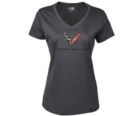 Ladies C8 Corvette Graphite T-Shirt