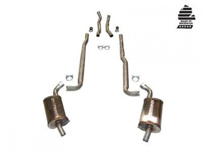 65-67 Exhaust System 2 1/2" 396/427 4 Speed With Magnaflow Mufflers