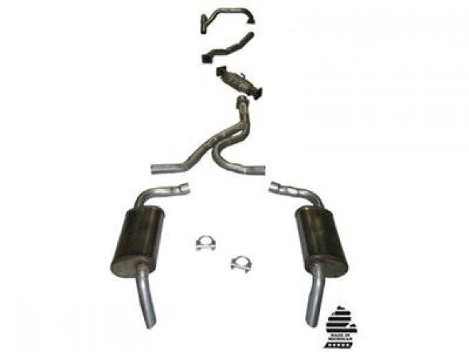 1977-1978 Stock Exhaust with MagnaFlow Mufflers Except California Emissions