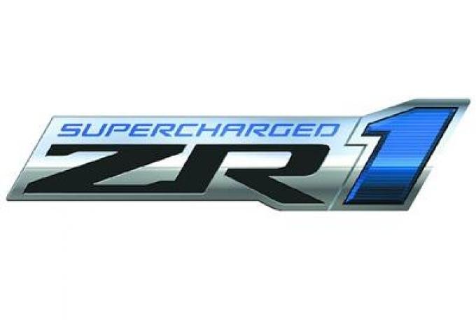 Corvette C6 ZR1 Supercharged Logo Metal Sign 34" X 8" Photo Steel