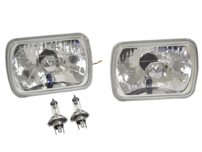 84-96 Headlight Conversion - Diamond Cut Lens With Halogen Light Bulbs