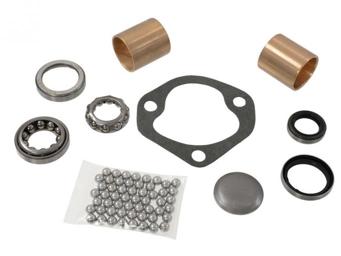 63-82 Deluxe Steering Box Rebuild Kit with Shaft Bushings