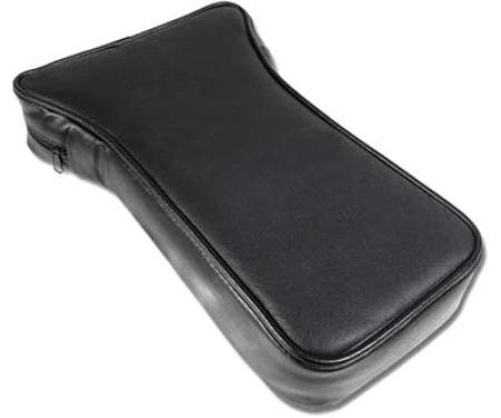 1968-1982 Arm Rest T-Cushion - Black Center Console Driver Leather / Vinyl