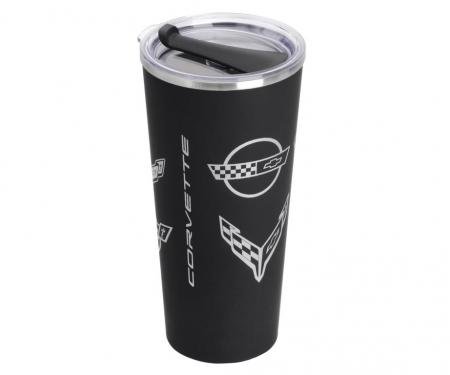 Black Corvette Generations Stainless Steel Tumbler