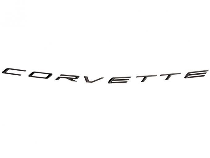 2020-2023 Black Corvette Rear Script Letters