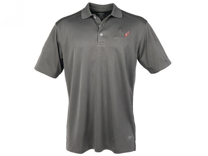 Polo Shirt C8 Corvette Men’s Callaway Smoke