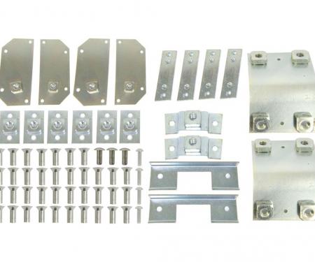 61-62 Underbody Retainer Plate Kit - 18 Pieces