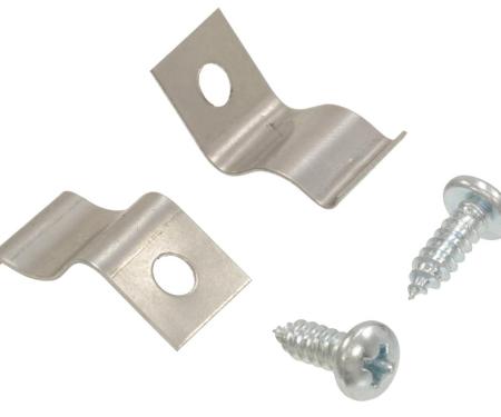 56-62 Ash Tray Retainer Clips - With Screws