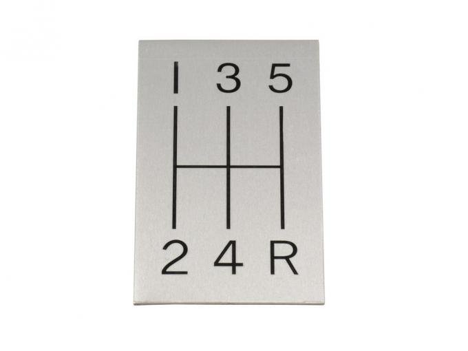 63-67 5 Speed Shift Pattern / Indicator Plate