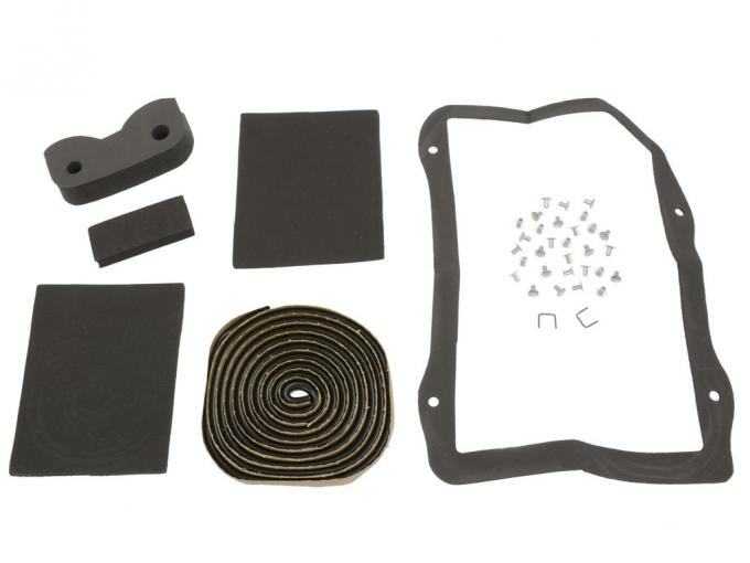 68-79 Heater Box Gasket Kit - No Air Conditioning With Rivet - 6 Pieces