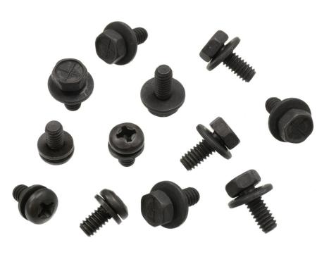 68-82 Door Glass Window Track and Stop Mount Screws